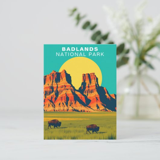 Badlands National Park South Dakota Verenigde Stat Briefkaart (Staand voorkant)