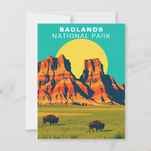 Badlands National Park South Dakota Verenigde Stat Briefkaart