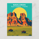 Badlands National Park South Dakota Verenigde Stat Briefkaart (Voorkant)
