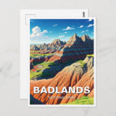 Badlands National Park Souvenir Briefkaart (Voorkant / Achterkant)