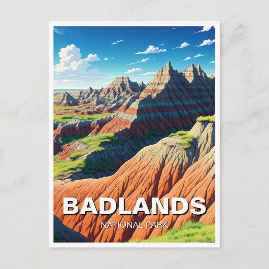Badlands National Park Souvenir Briefkaart (Voorkant)