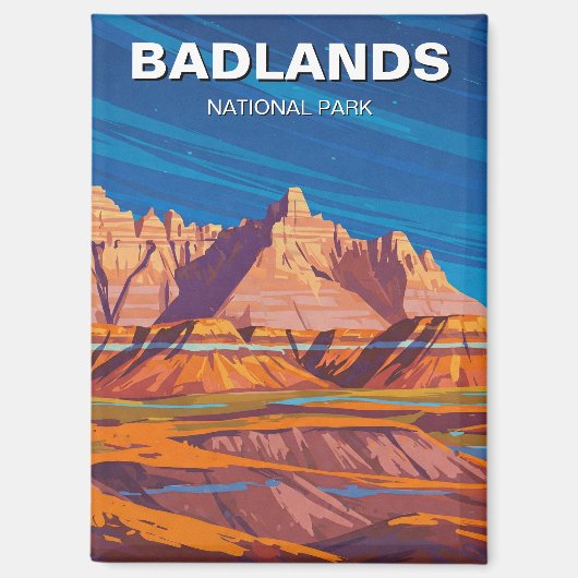 Badlands National Park Souvenir Magneet (Voorkant)