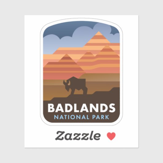 Badlands National Park Sticker (Vel)