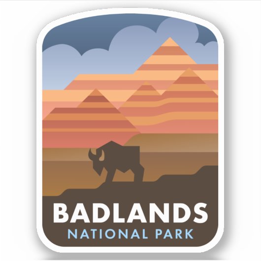 Badlands National Park Sticker (Voorkant)