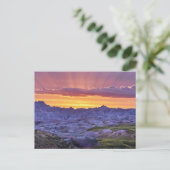Badlands National Park Sunset, South Dakota Briefkaart (Staand voorkant)