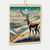Badlands National Park Winter Souvenir Gift Keramisch Ornament (Rechts)