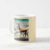 Badlands National Park Winter Souvenir Gift Koffiemok (Voorkant links)