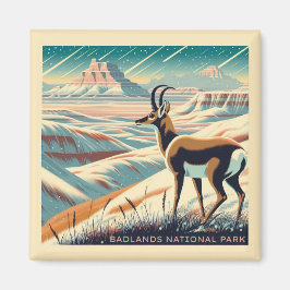 Badlands National Park Winter Souvenir Gift Magneet