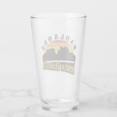 Badlands North Dakota Retro Glas (Achterkant)