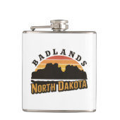 Badlands North Dakota Retro Heupfles (Voorkant)