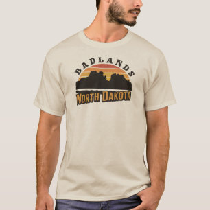 Badlands North Dakota Retro T-shirt