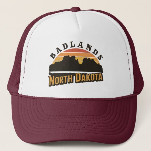 Badlands North Dakota Retro Trucker Pet (Voorkant)