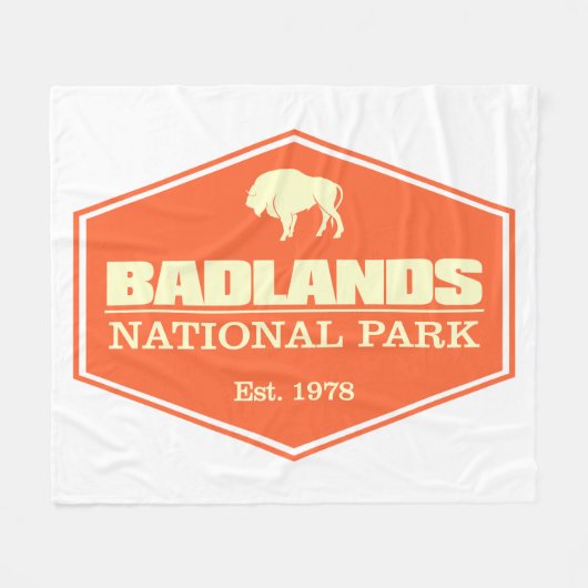 Badlands NP 3 Fleece Deken (Voorkant (Horizontaal))