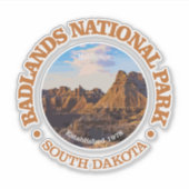 Badlands NP (rd)2 Sticker (Voorkant)