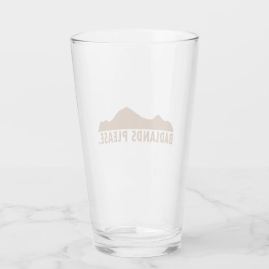 Badlands Please Glas (Achterkant)
