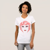 Badlands Roze Dames T-shirt (Voorkant volledig)