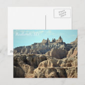 Badlands, South Dakota Briefkaart (Voorkant / Achterkant)