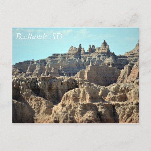 Badlands, South Dakota Briefkaart (Voorkant)