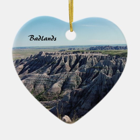 Badlands, South Dakota Keramisch Ornament (Voorkant)