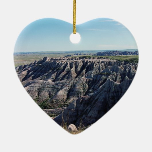 Badlands, South Dakota Keramisch Ornament (Achterkant)