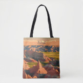 Badlands South Dakota  kunst reizen Tote Bag (Voorkant)