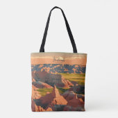 Badlands South Dakota  kunst reizen Tote Bag (Achterkant)