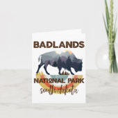 Badlands South Dakota Shirt Sd Nationaal Park Hiki Kaart (Voorkant)