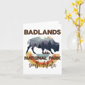 Badlands South Dakota Shirt Sd Nationaal Park Hiki Kaart (Gele Bloem)