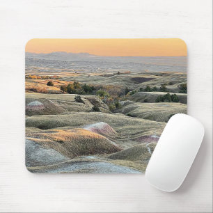 Badlands Sunset Dakota Landschap Muismat