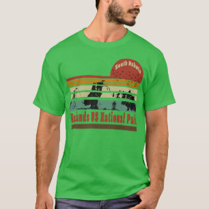 Badlands US National Park South Dakota in nood T-shirt