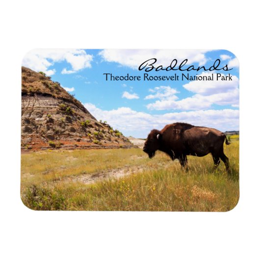 Badlands van North Dakota Magnet Magneet (Horizontaal)