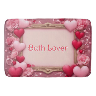 Badliefhebber Valentijnsdag badmat