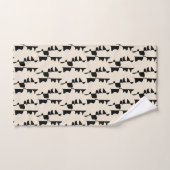 Badlinnen Set - Abstract Dubbele Kant Bad Handdoek (Handdoek)