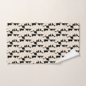 Badlinnen Set - Abstract Dubbelzijdig Bad Handdoek (Handdoek)