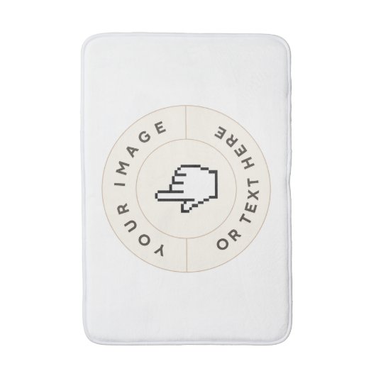 Badmat - Aangepast (voeg afbeelding/tekst toe) (Voorkant Verticaal)