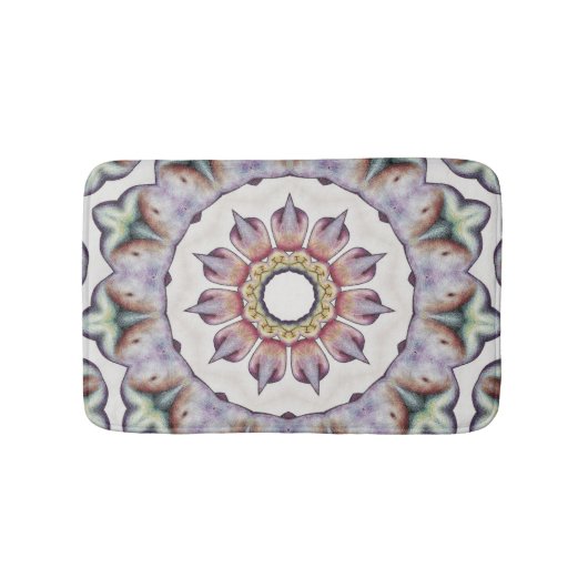 Badmat, Abstracte Kaleidoscoop Afbeelding Badmat (Voorkant)