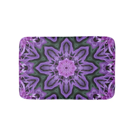 Badmat, Abstracte Kaleidoscoop Afbeelding Badmat (Voorkant)