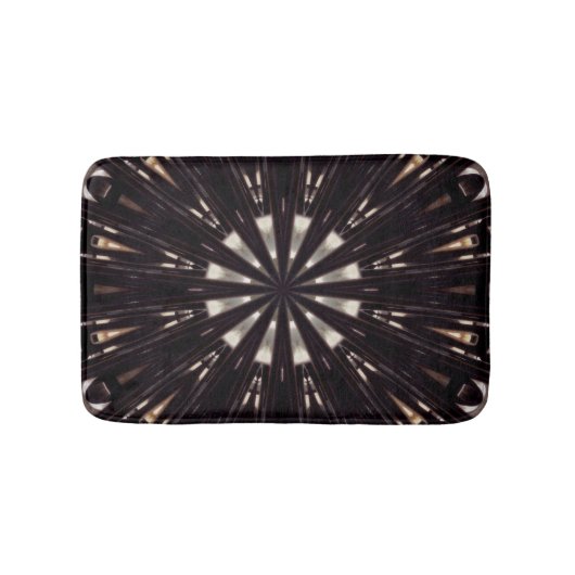 Badmat, Abstracte Kaleidoscoop Afbeelding Badmat (Voorkant)