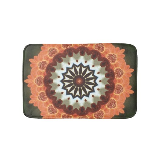 Badmat, Abstracte Kaleidoscoop Afbeelding Badmat (Voorkant)