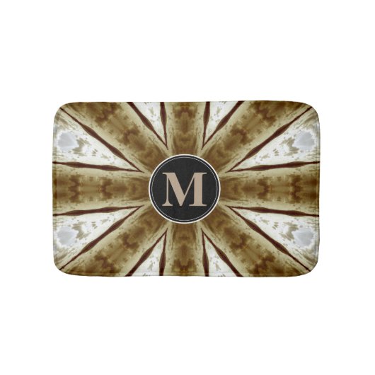 Badmat, Abstracte Kaleidoscoop Afbeelding Badmat (Voorkant)