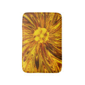 Badmat Abstracte lijnen Gele bloem (Voorkant Verticaal)