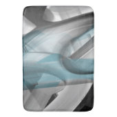Badmat Abstracte Trend Interieur Decor Blauwe Ocea (Voorkant Verticaal)