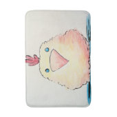 Badmat, Baby Kuiken Aquarel Badmat (Voorkant Verticaal)