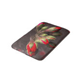 Badmat bloeit rood en donker (Gekanteld)