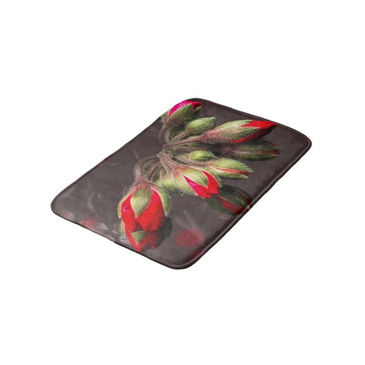 Badmat bloeit rood en donker (Gekanteld)