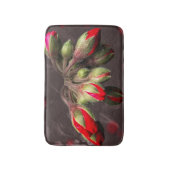 Badmat bloeit rood en donker (Voorkant Verticaal)