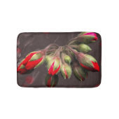 Badmat bloeit rood en donker (Voorkant)