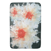 Badmat Bloemen Witte Zwarte kubist (Voorkant Verticaal)