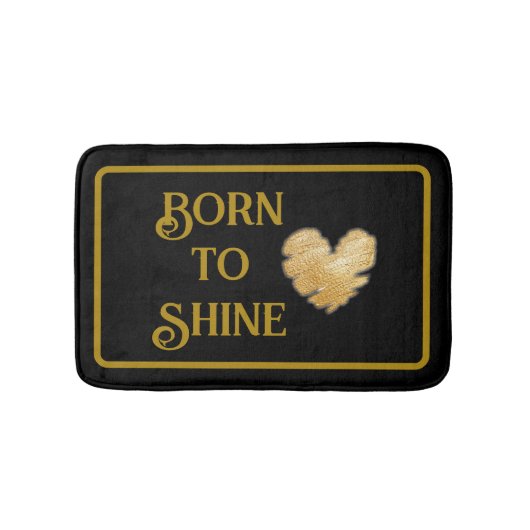 Badmat Born to Shine (Voorkant)