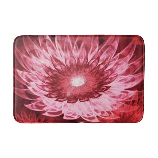 Badmat Fantasy Bloemen Rood (Voorkant)